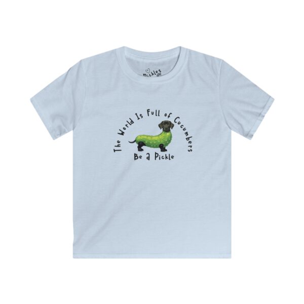 Cute Kids T-Shirt - "The World Is Full of Cucumbers, Be a Pickle" - Image 9