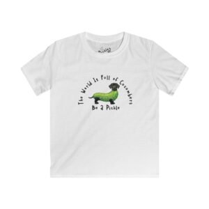 Cute Kids T-Shirt - "The World Is Full of Cucumbers, Be a Pickle"