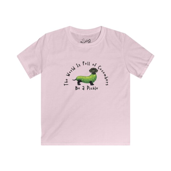 Cute Kids T-Shirt - "The World Is Full of Cucumbers, Be a Pickle" - Image 11