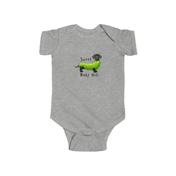 Sweet Baby Dill Infant Bodysuit, Cute Baby Outfit, Newborn Gift, Baby Shower Present, Baby Clothing, Dog Lovers Gift, Funny Baby Bodysuit - Image 10