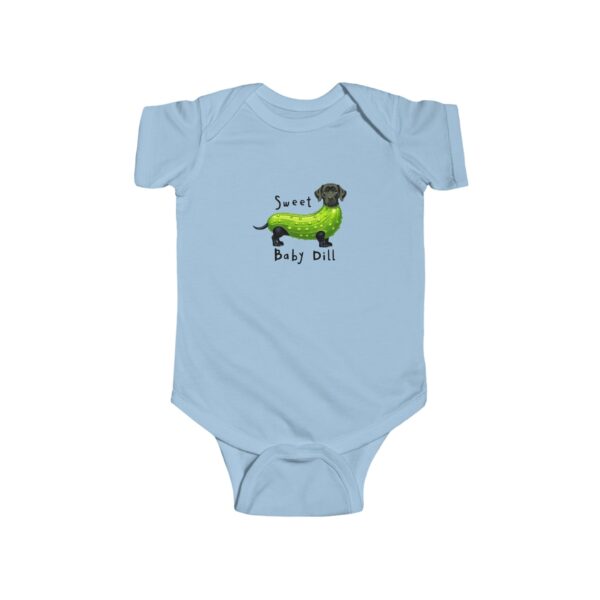 Sweet Baby Dill Infant Bodysuit, Cute Baby Outfit, Newborn Gift, Baby Shower Present, Baby Clothing, Dog Lovers Gift, Funny Baby Bodysuit - Image 13