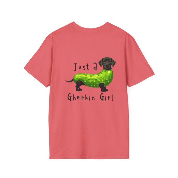 Just a Gherkin Girl Whimsical Funny Pickle T-Shirt - Image 3