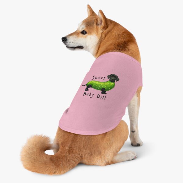 Sweet Baby Dill Pet Tank Top | Cute Dog Wear, Funny Pet Apparel, Summer Pet Fashion, Unique Dog Shirt, Pet Lover Gift - Image 15