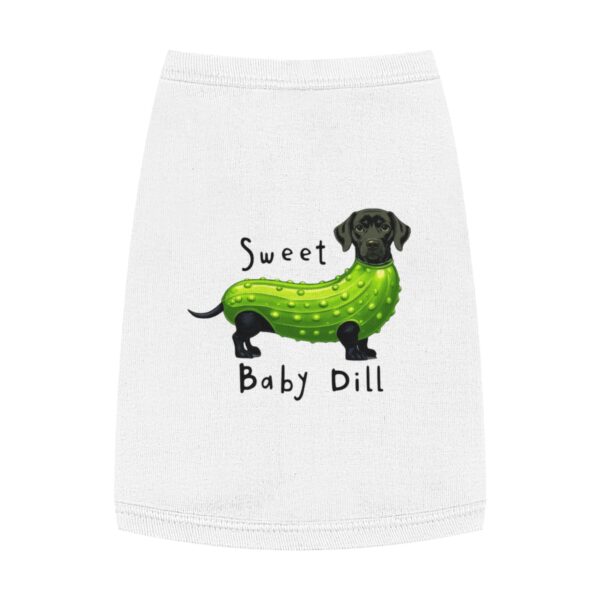 Sweet Baby Dill Pet Tank Top | Cute Dog Wear, Funny Pet Apparel, Summer Pet Fashion, Unique Dog Shirt, Pet Lover Gift - Image 7
