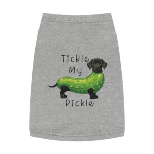 Tickle My Pickle Pet Tank Top Funny Design