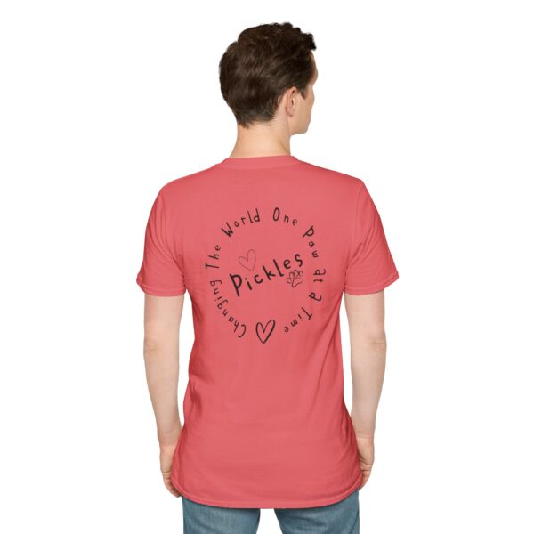 Tickle My Pickle - Changing The World One Paw At A Time Playful Dog-Themed T-Shirt - Image 19