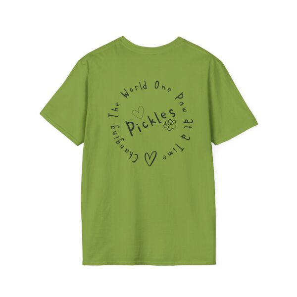 Tickle My Pickle - Changing The World One Paw At A Time Playful Dog-Themed T-Shirt - Image 43