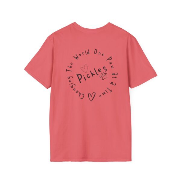 Tickle My Pickle - Changing The World One Paw At A Time Playful Dog-Themed T-Shirt - Image 16