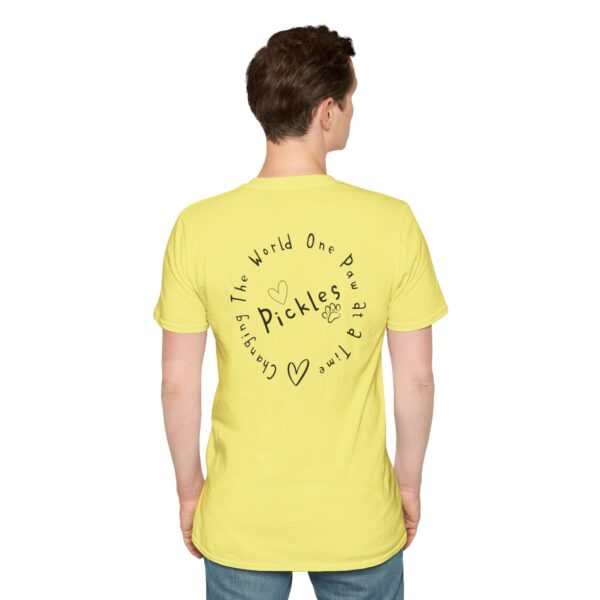 Tickle My Pickle - Changing The World One Paw At A Time Playful Dog-Themed T-Shirt - Image 40