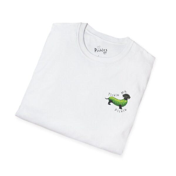 Tickle My Pickle - Changing The World One Paw At A Time Playful Dog-Themed T-Shirt - Image 11